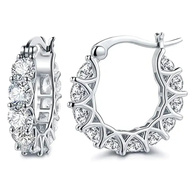 Radiant Pave Crystal Earrings