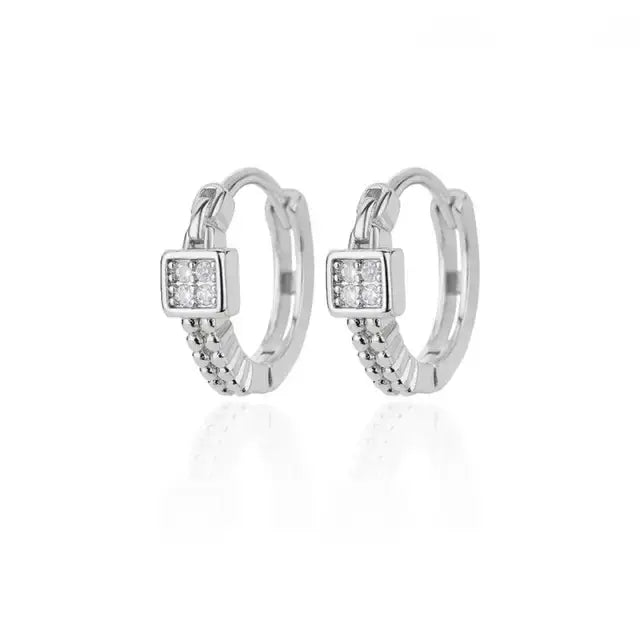 Chic Square Round Earrings