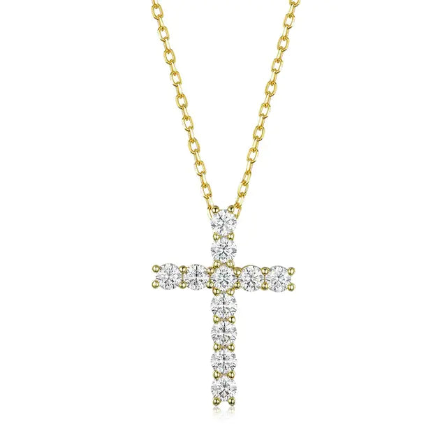 Heavenly Diamondique Cross Necklace