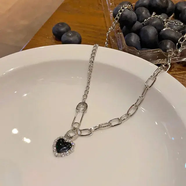 Obsidian Square Elegance Necklace