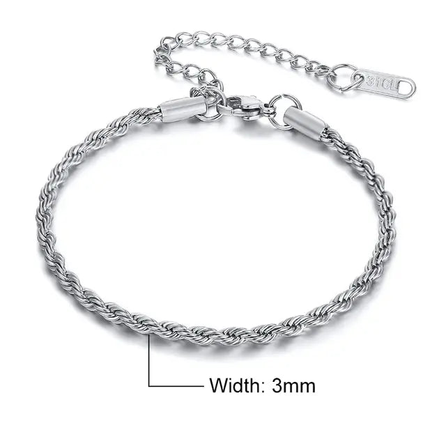 Regal Rope Chain Bracelet