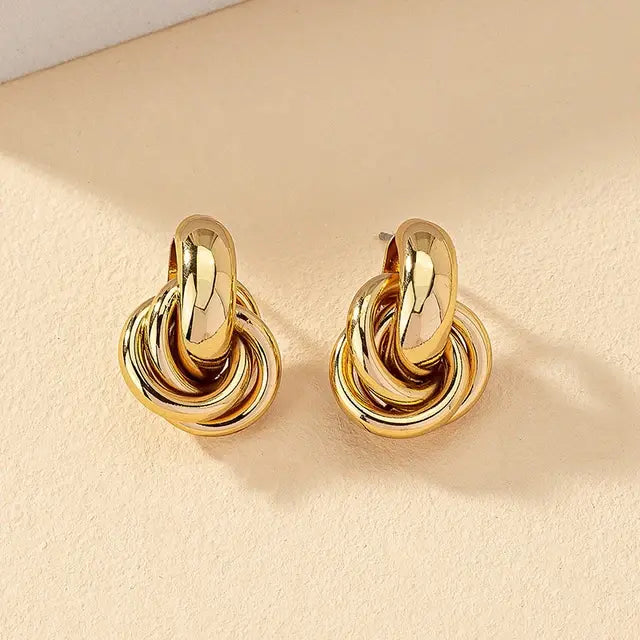 Chic Knot Hoops Earrings