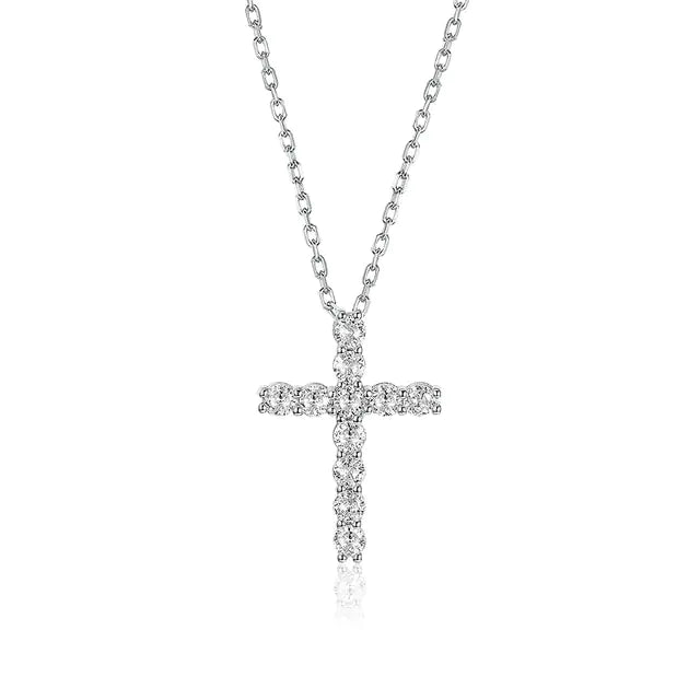 Heavenly Diamondique Cross Necklace