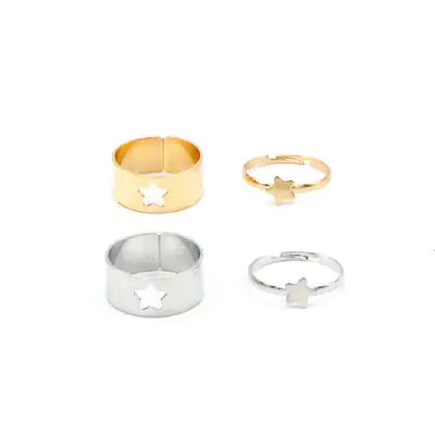 Chic Butterfly Charm Rings