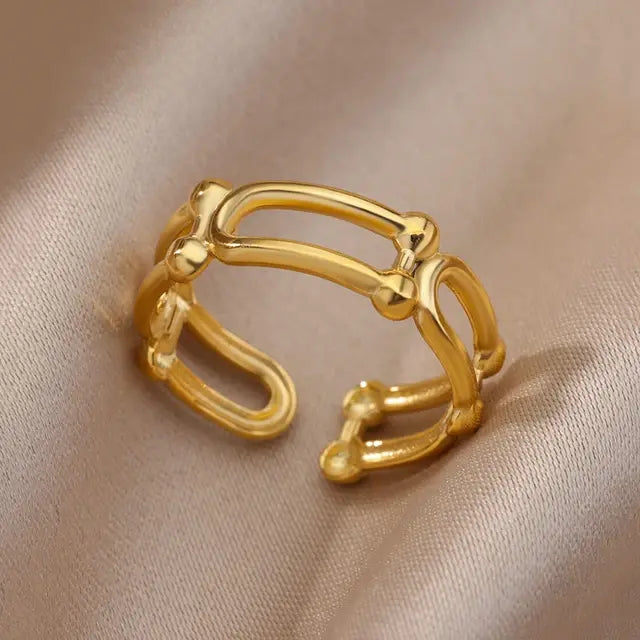 Radiant Trend Stackable Rings (Gold variety)