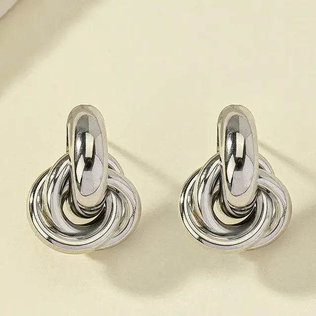 Chic Knot Hoops Earrings