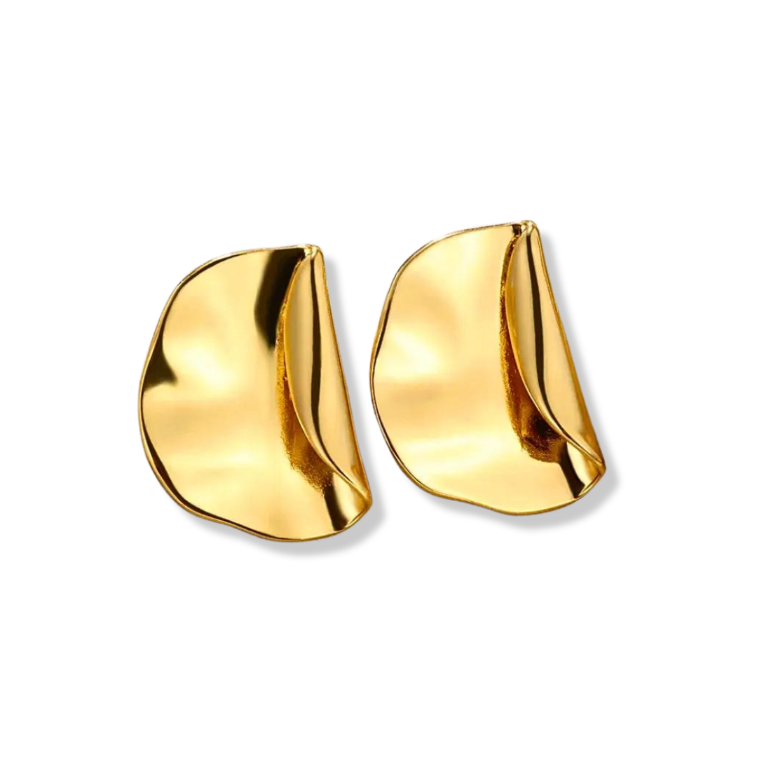 Aurum Folded Prism Earrings