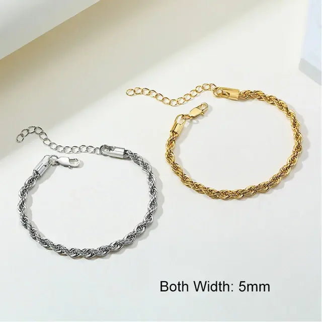 Regal Rope Chain Bracelet