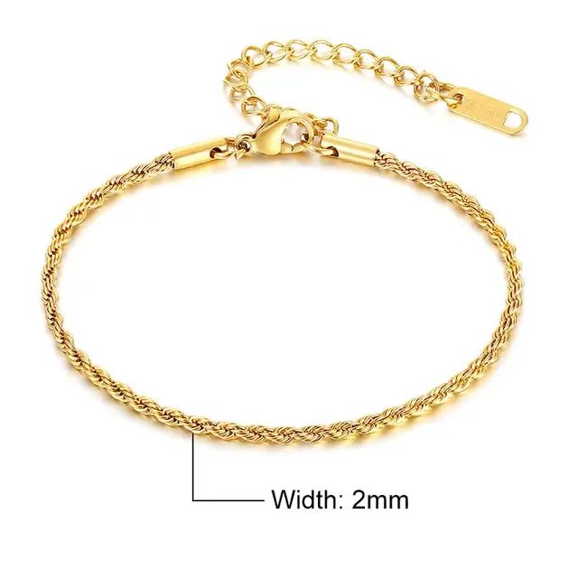 Regal Rope Chain Bracelet