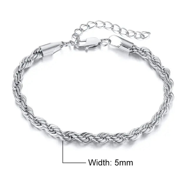 Regal Rope Chain Bracelet