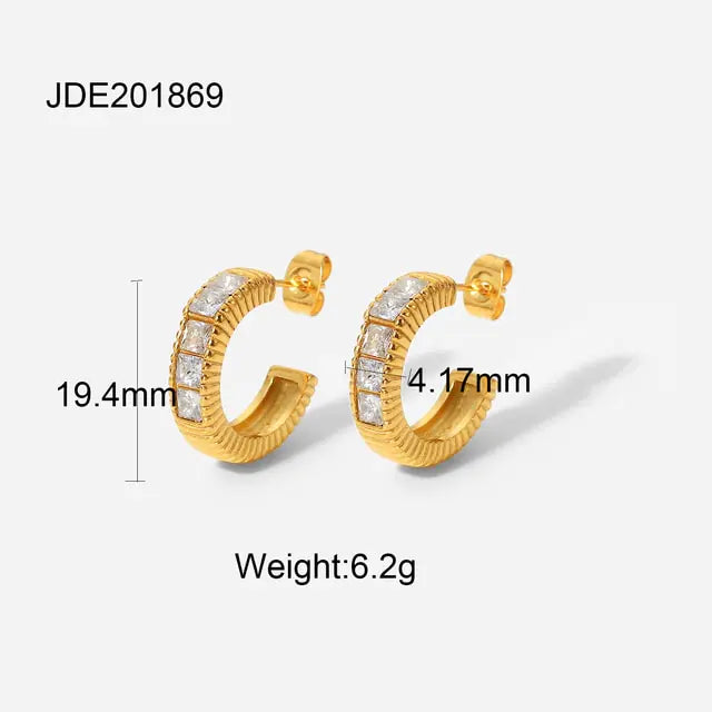 Luminous Trend Hoop Earrings