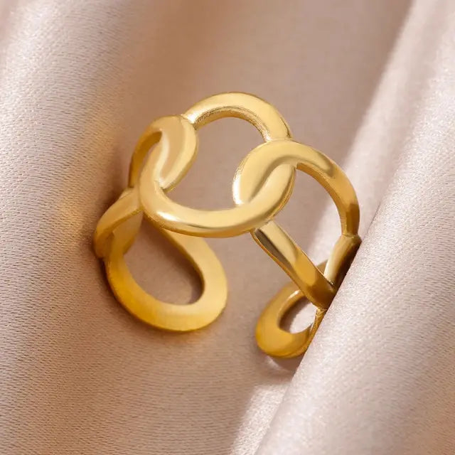 Radiant Trend Stackable Rings (Gold variety)