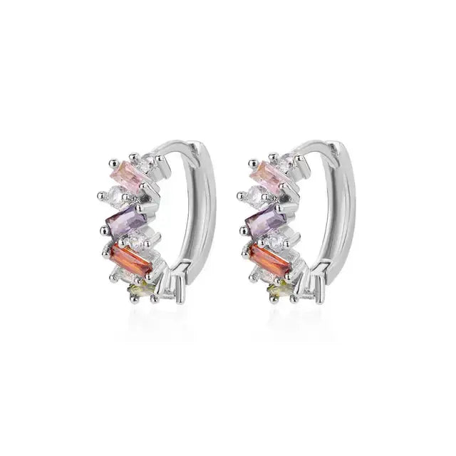 Sophisticated Prism Hoop Earrings