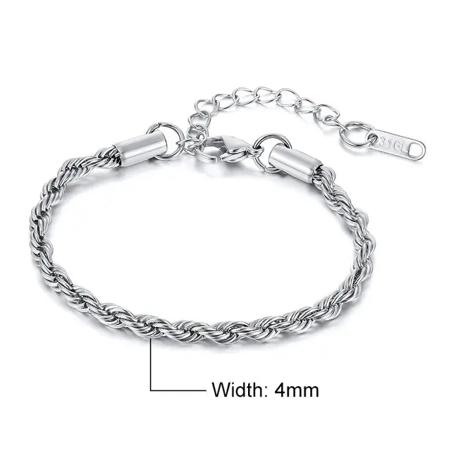 Regal Rope Chain Bracelet