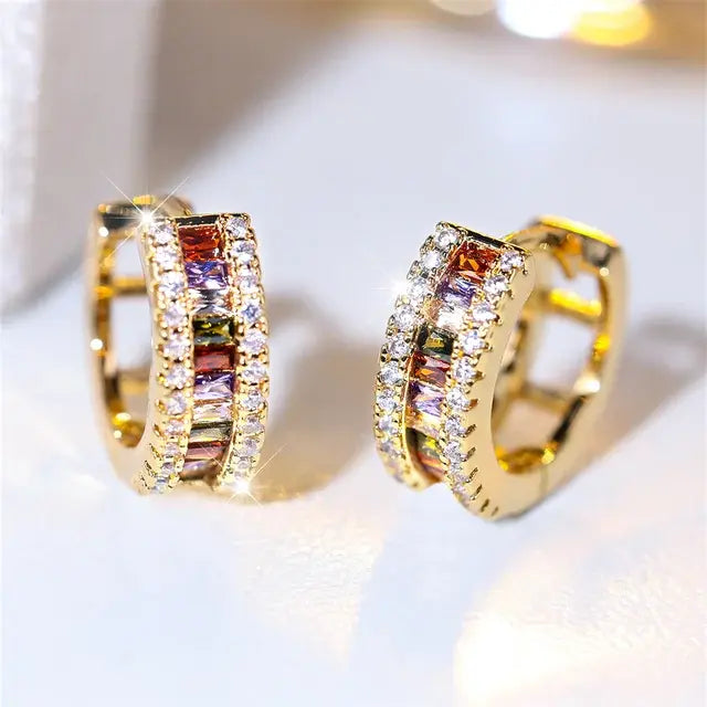 Chic Modern Crystal Earrings