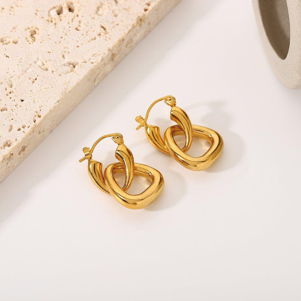 Gilded Lattice Drop Earring - Radiant Jewels Factory