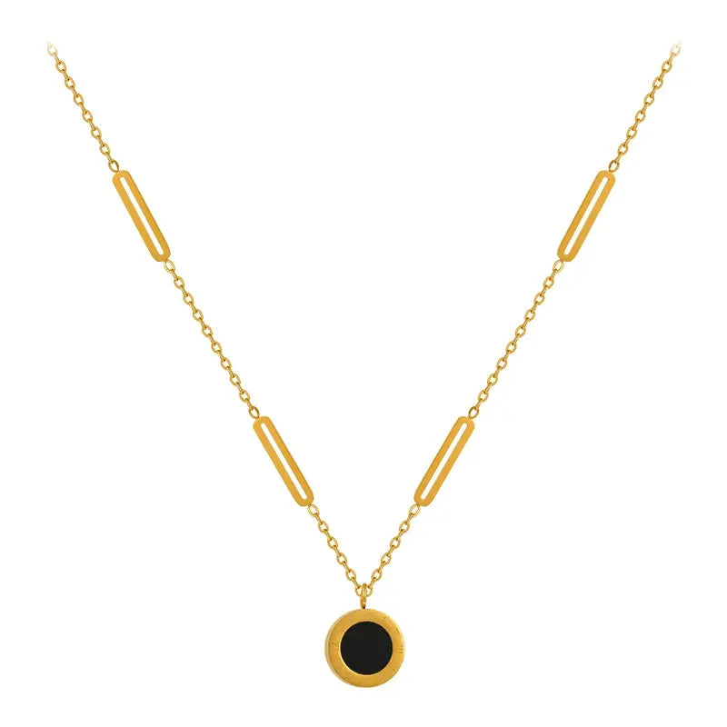 Obsidian Roman Radiance Necklace