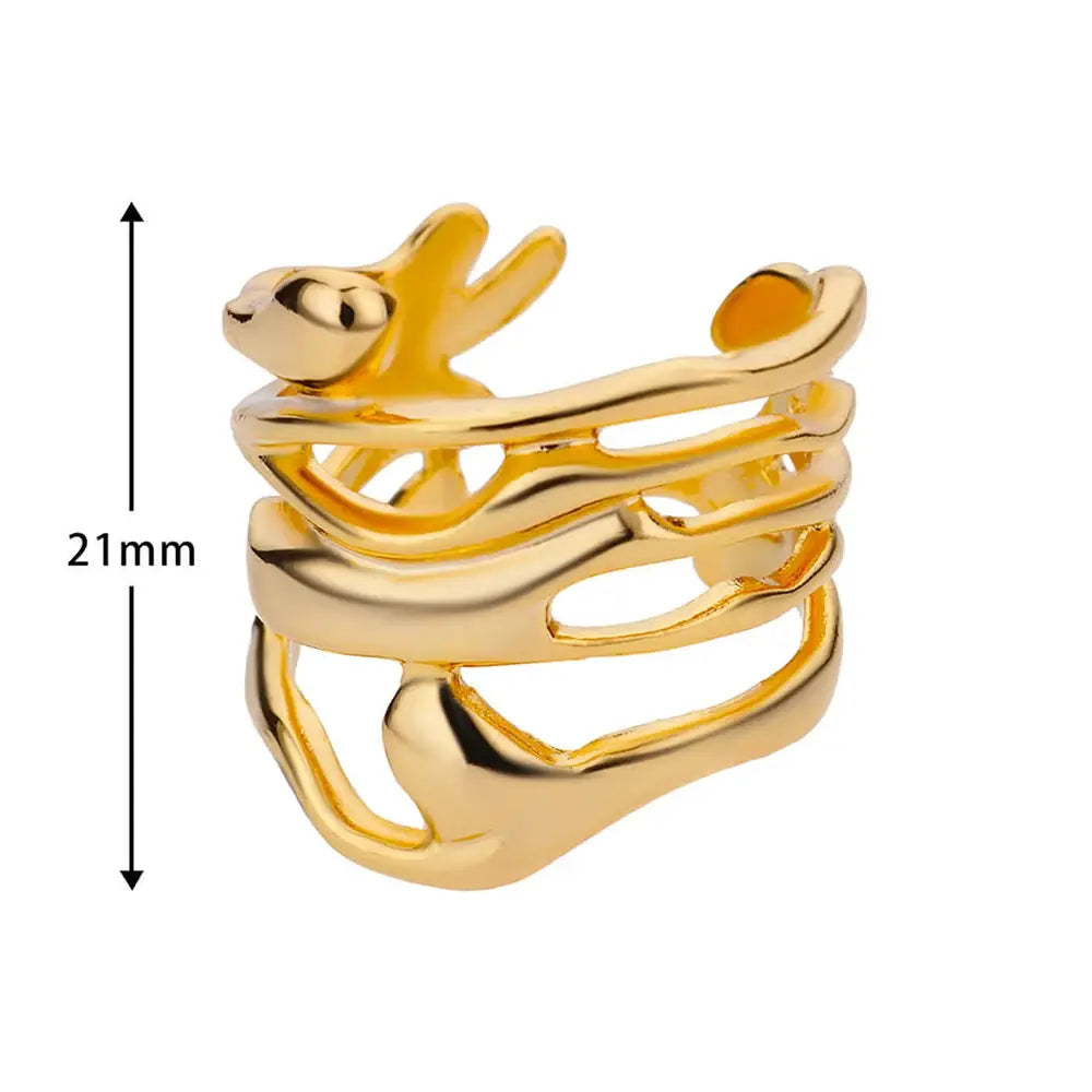 Radiant Trend Stackable Rings (Gold variety)