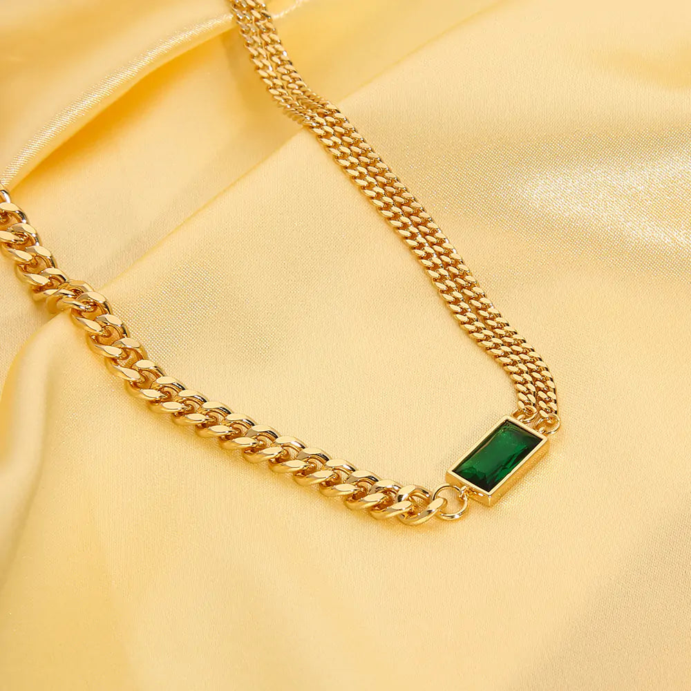 Radiant Emerald Necklace