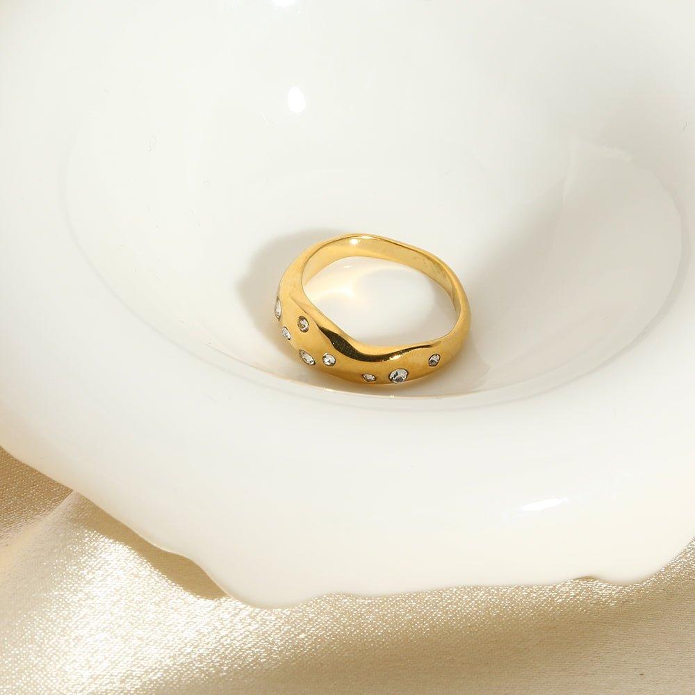 Lustrous Stream Ring - Radiant Jewels Factory