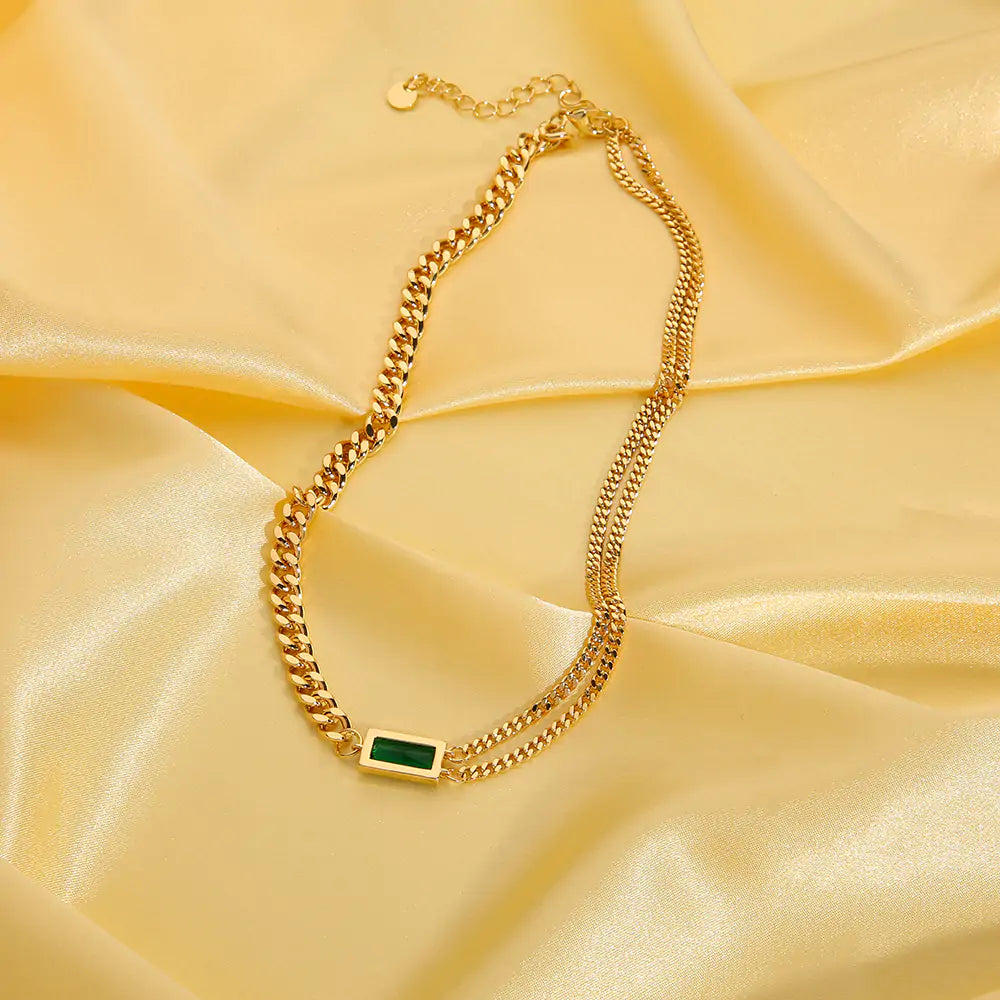 Radiant Emerald Necklace