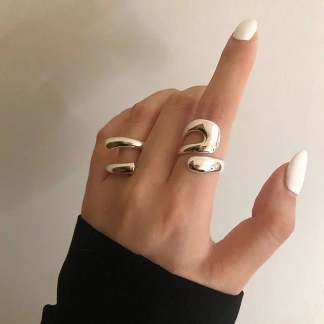 Sleek Chic Modern Ring