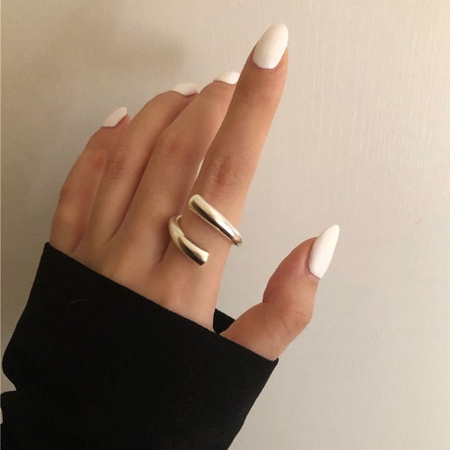 Sleek Chic Modern Ring