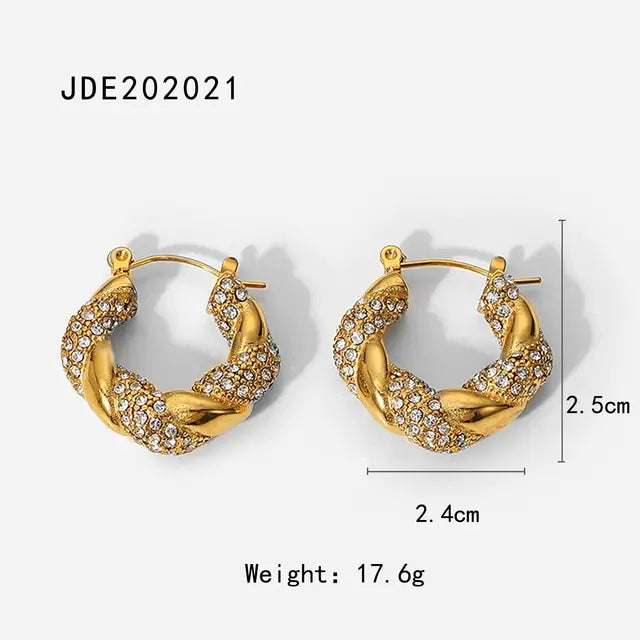 Luminous Trend Hoop Earrings