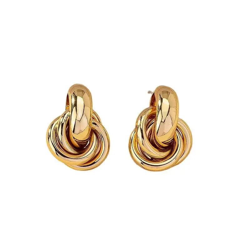 Chic Knot Hoops Earrings