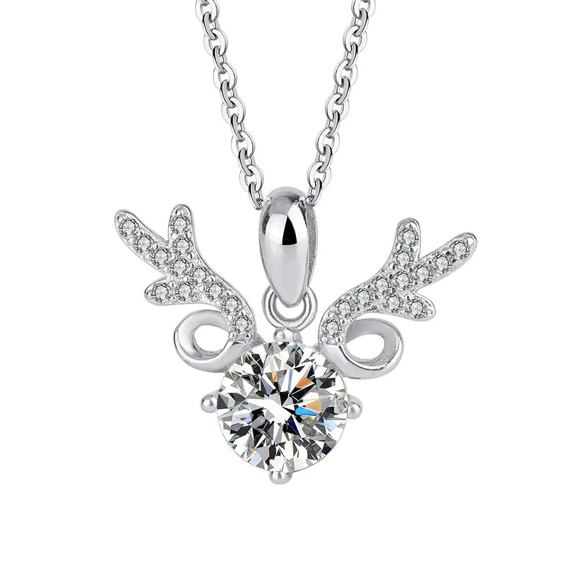 Diamondique Angelic Wings Necklace