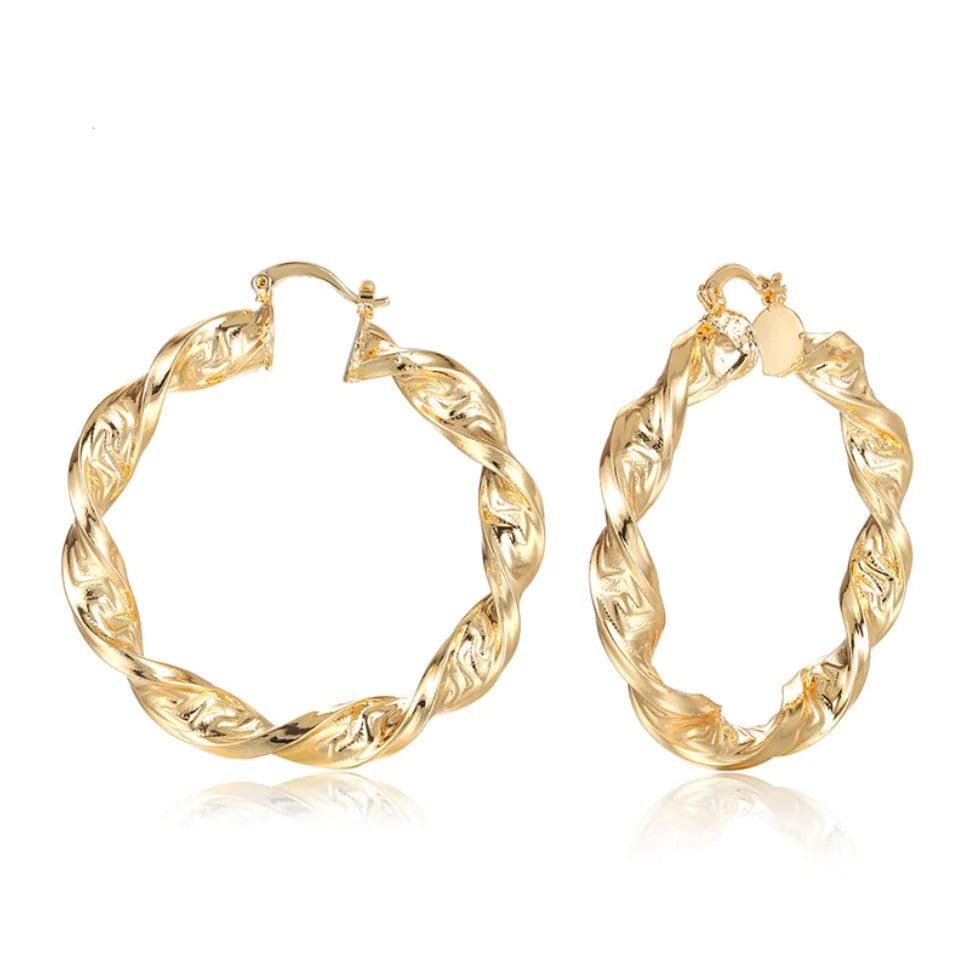 Entwined Essence Hoops - Radiant Jewels Factory