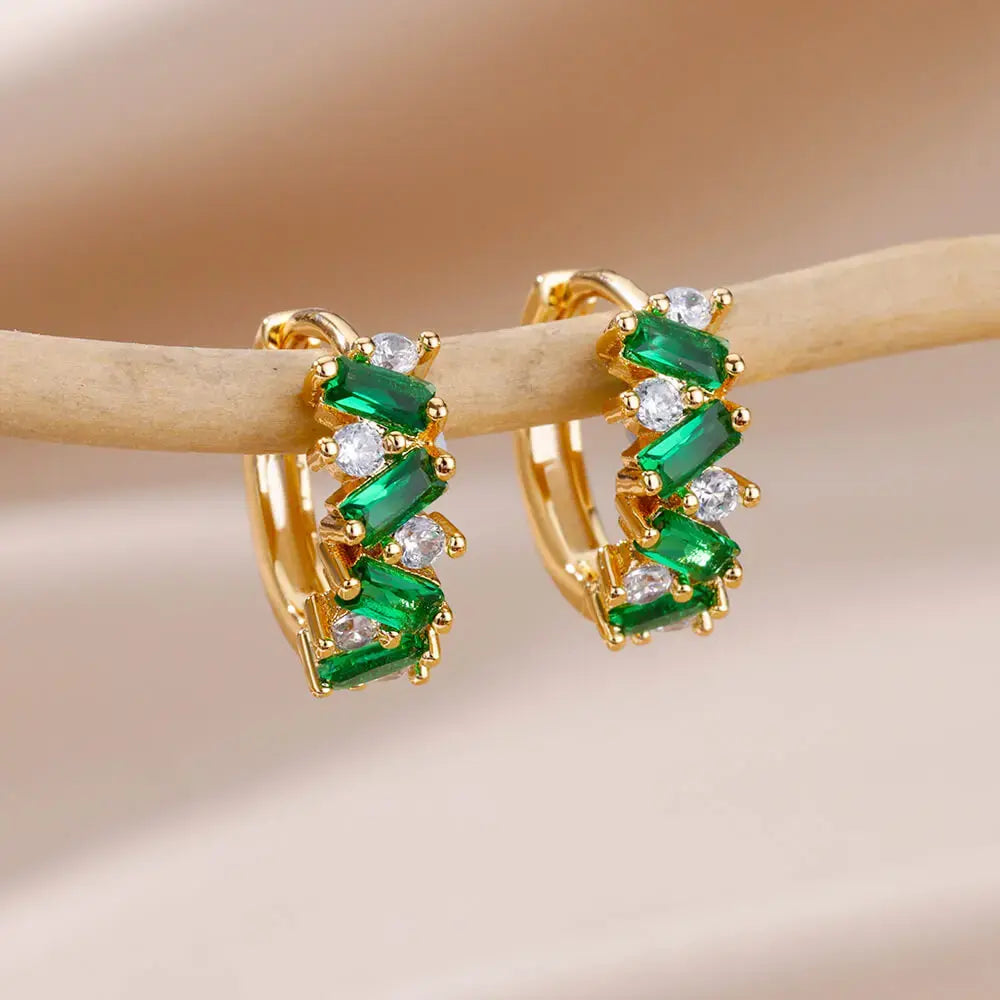 Sophisticated Prism Hoop Earrings