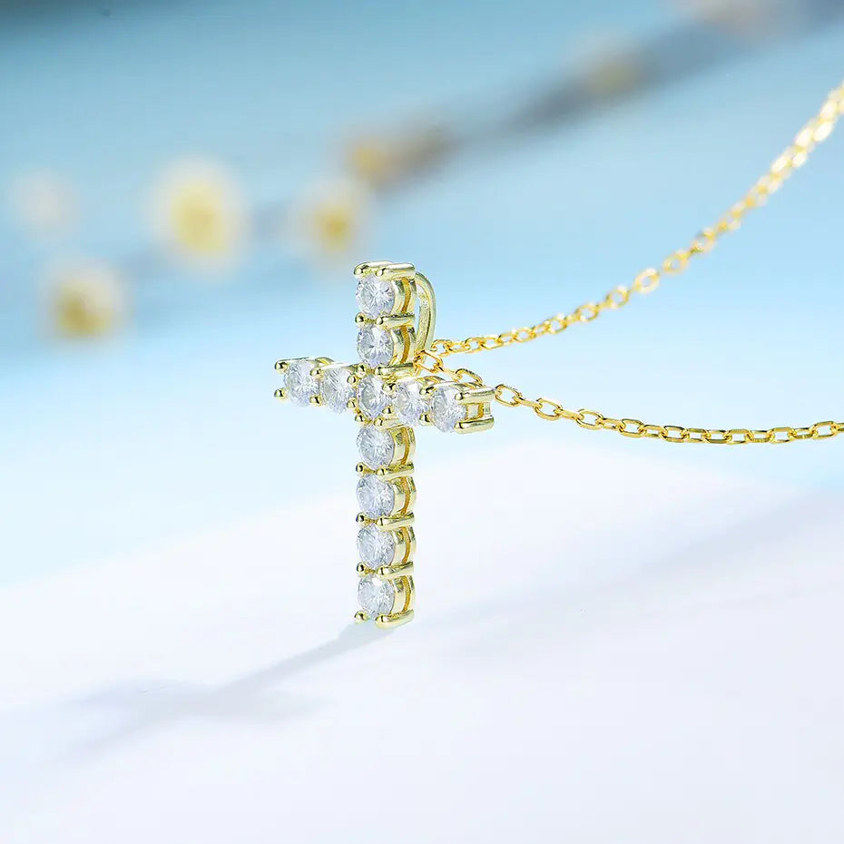 Heavenly Diamondique Cross Necklace