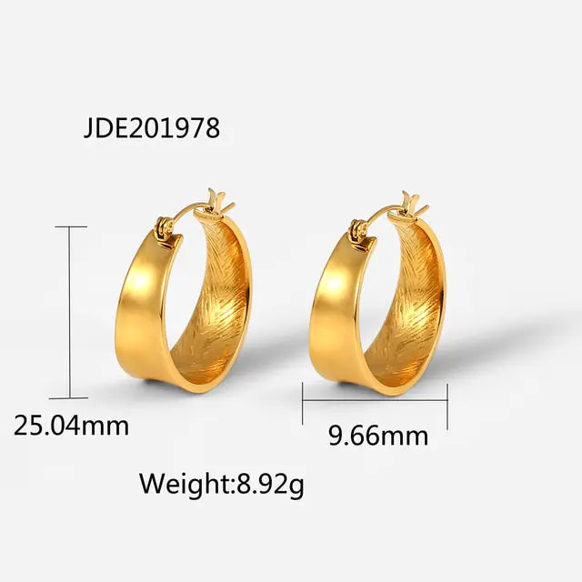 Luminous Trend Hoop Earrings