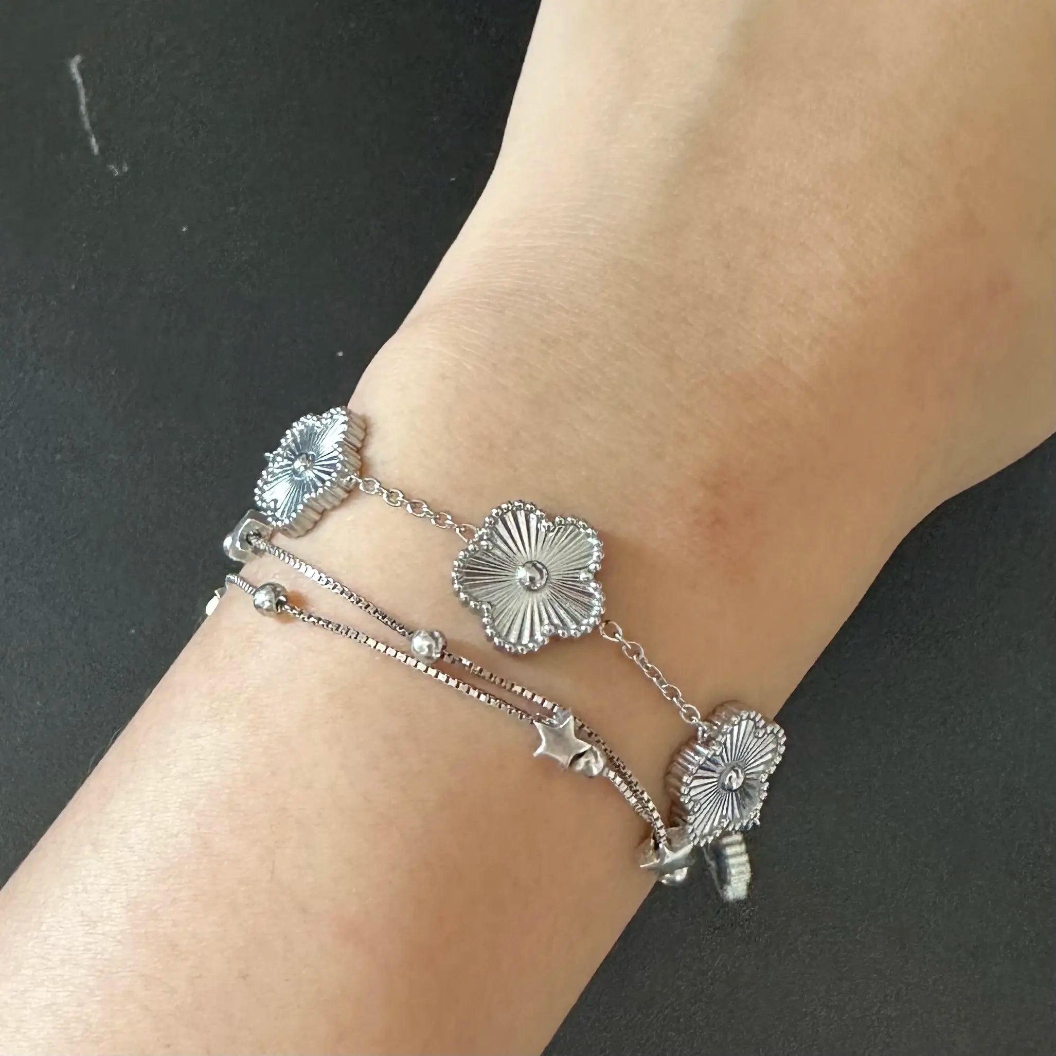 Fleur de Lumière Bracelet and Earrings