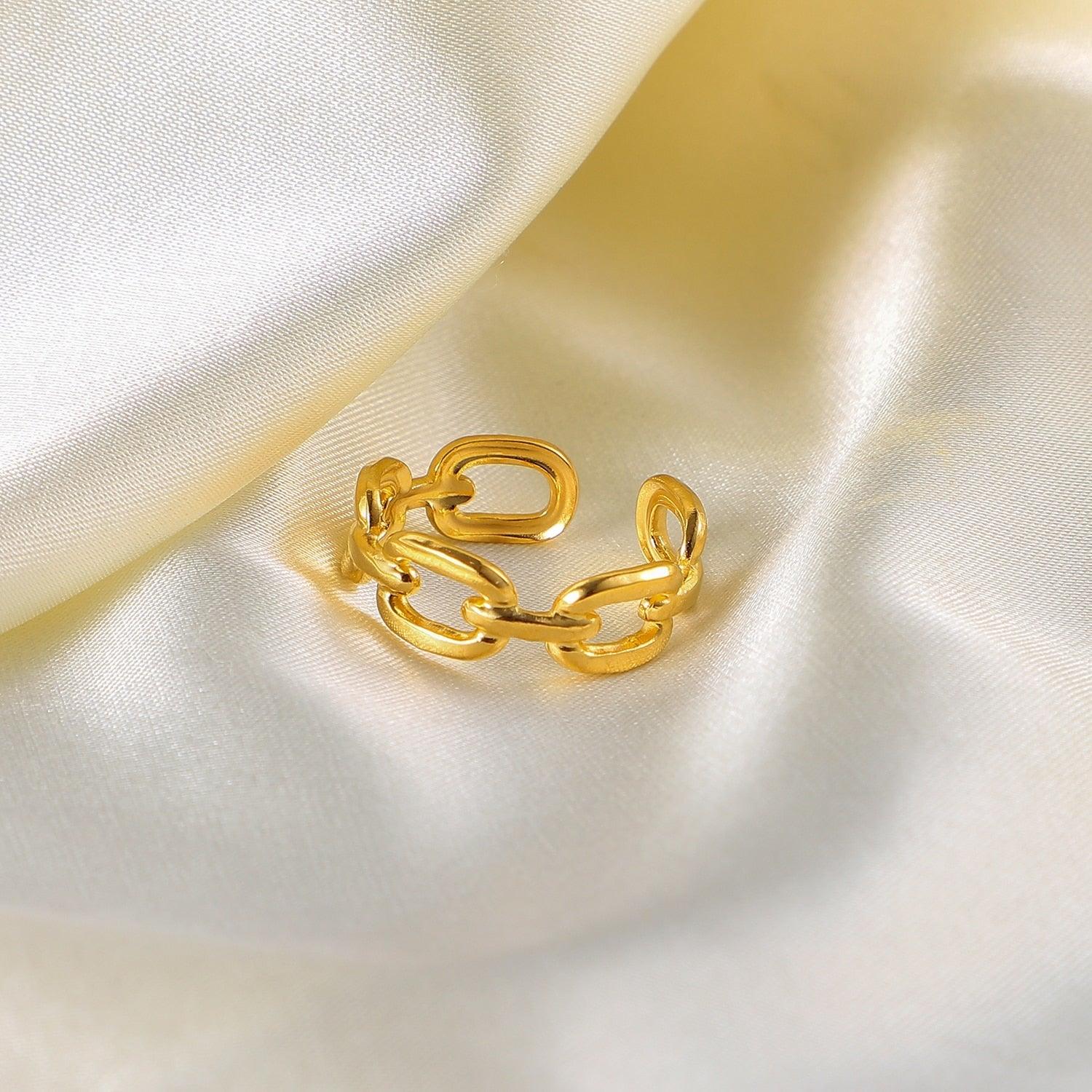 Entwined Elegance Adjustable Ring - Radiant Jewels Factory