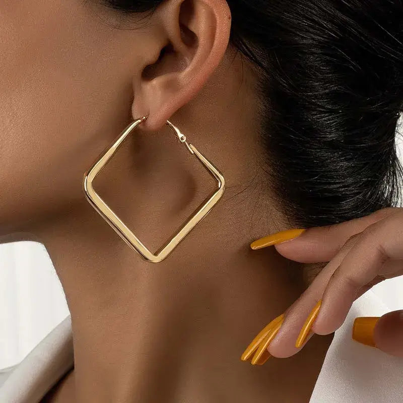 Glamorous Irregular Hoop Earrings