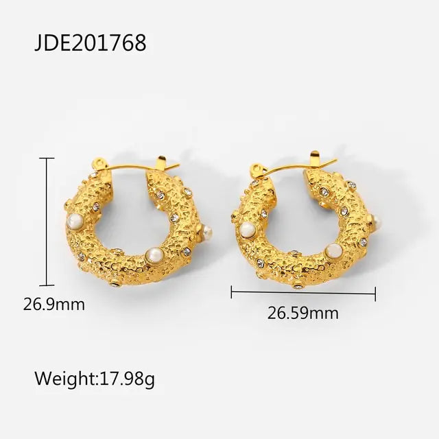 Luminous Trend Hoop Earrings