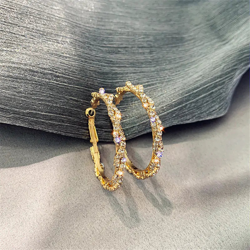 Etravagant Radiant Hoop Earrings