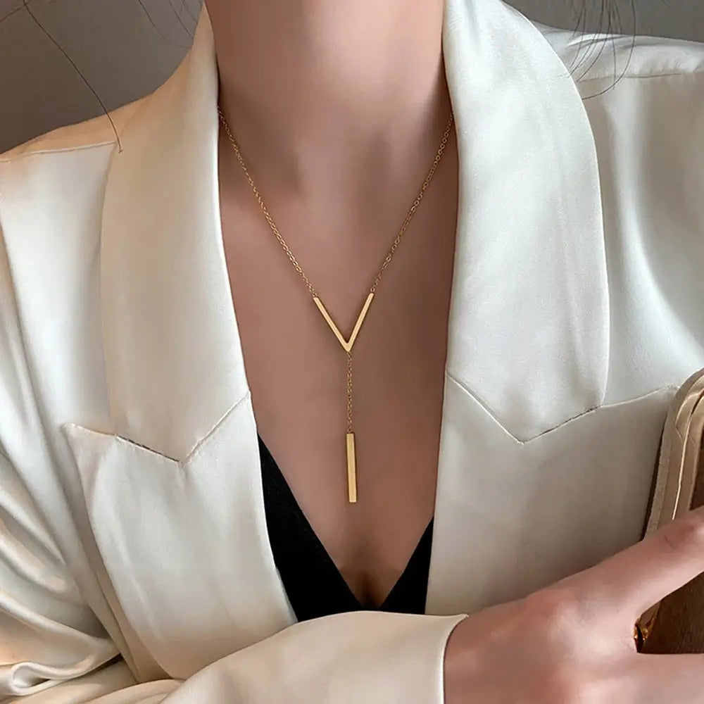 Elegant V-inspired Necklace