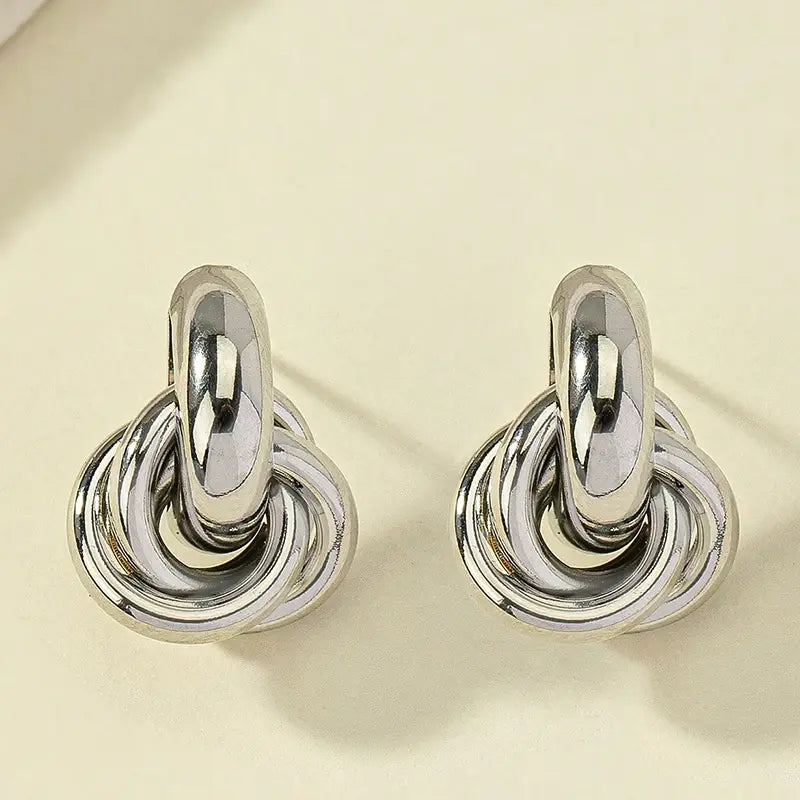 Chic Knot Hoops Earrings