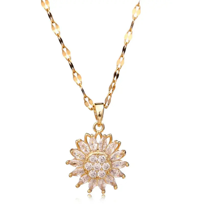 Radiant Sunflower Duo Necklace