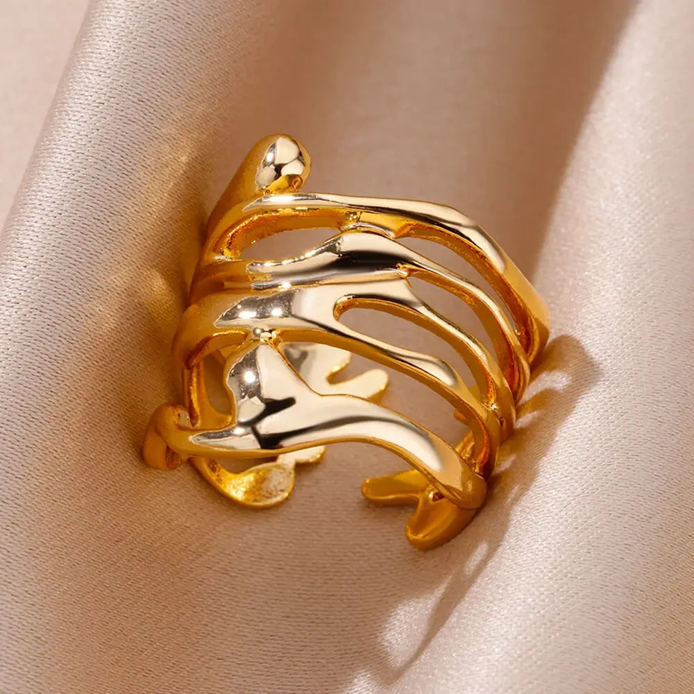 Radiant Trend Stackable Rings (Gold variety)