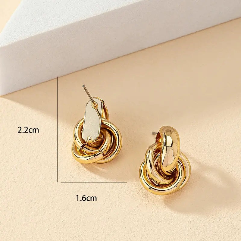 Chic Knot Hoops Earrings