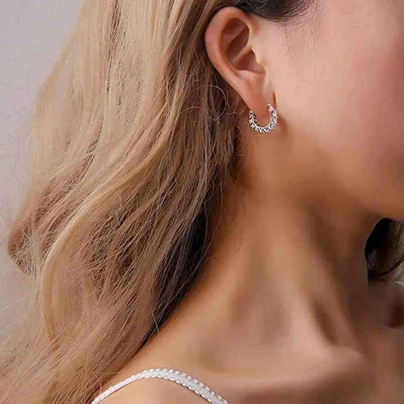 Radiant Pave Crystal Earrings