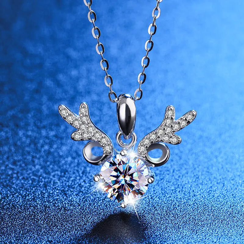 Diamondique Angelic Wings Necklace